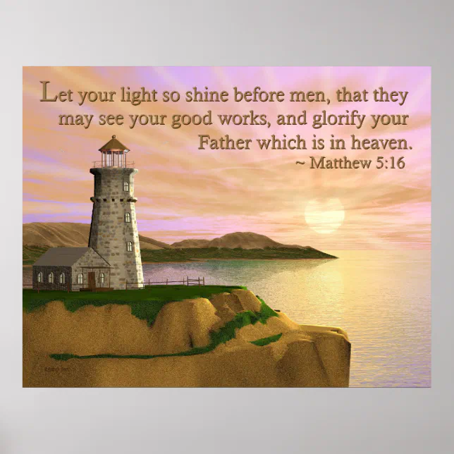 Let Your Light Shine Poster | Zazzle