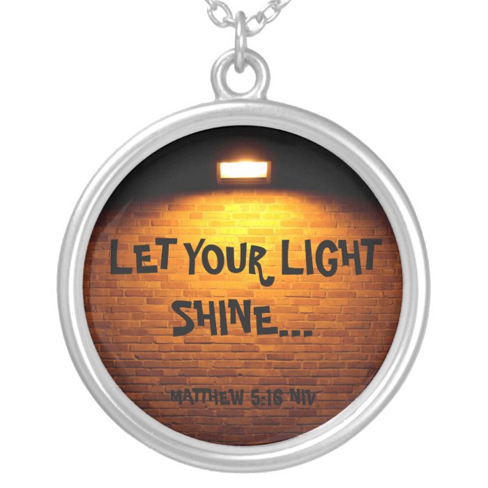 LET YOUR LIGHT SHINERELIGIOUS NECkLACE