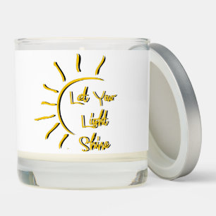 Let your light shine scented candle