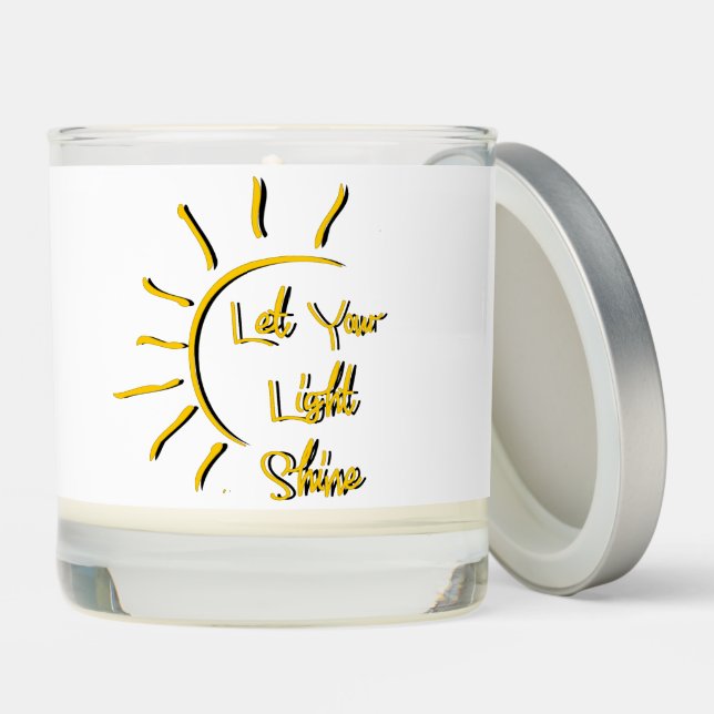Let your light shine scented candle (Lid)