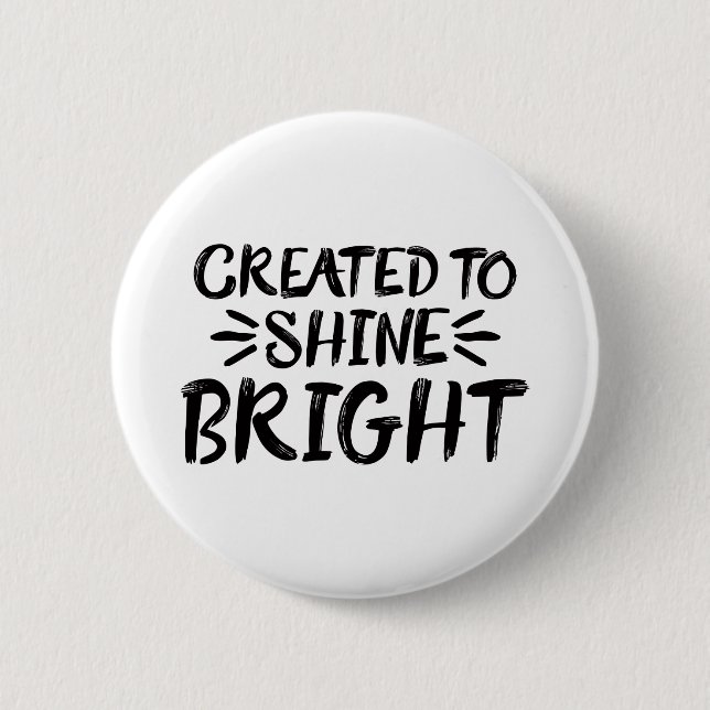 Let Your Light Shine Scripture Art Quote Art Motiv Button (Front)
