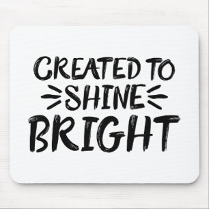 Let Your Light Shine Scripture Art Quote Art Motiv Mouse Pad