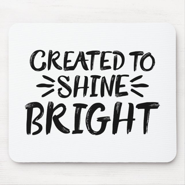 Let Your Light Shine Scripture Art Quote Art Motiv Mouse Pad (Front)