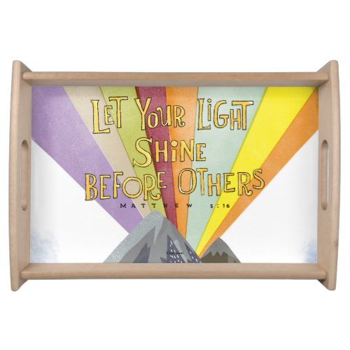 Let Your Light Shine Serving Tray
