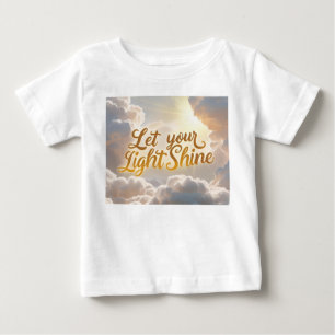 Let Your Light Shine – Soft Clouds & Sunbeams Baby T-Shirt