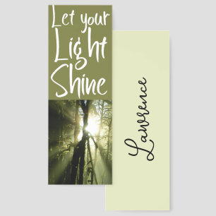 Let your light shine sun personalized bookmarks