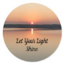Let Your Light Shine Sunset Inspiration Sticker