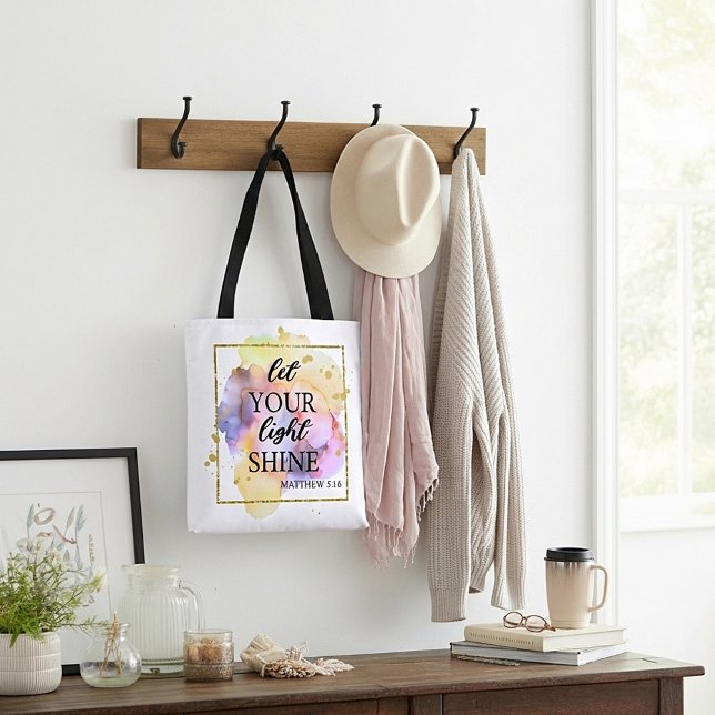 Let your light shine  tote bag (Creator Uploaded)