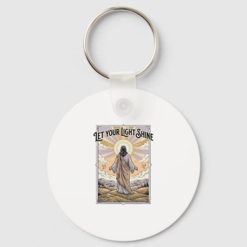 Let Your Light Shine Vintage Faith Keychain
