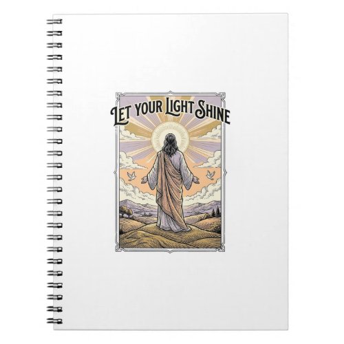 Let Your Light Shine Vintage Faith Notebook