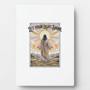 Let Your Light Shine Vintage Faith Plaque