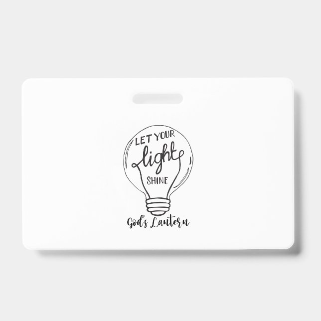 Let Your Light Shine with God's Lanterns Badge (Front)