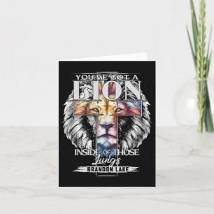 Let Your Lion Out Brandon Lake Merch Praise Jesus Card