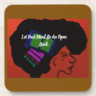 Let Your Mind Be An Open Book Beverage Coaster