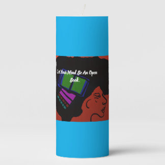 Let Your Mind Be An Open Book Pillar Candle