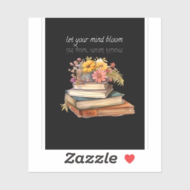 Let Your Mind Bloom – Floral Aesthetic Stickers  (Sheet)