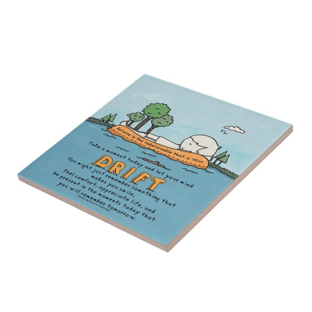 Let Your Mind Drift Ceramic Tile (Side)