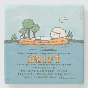 Let Your Mind Drift Stone Coaster