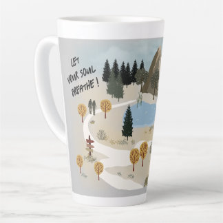 Let Your Soul Breathe Latte Mug