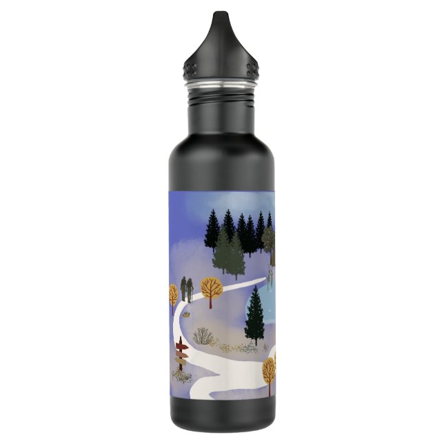 Let Your Soul Breathe Stainless Steel Water Bottle (Left)