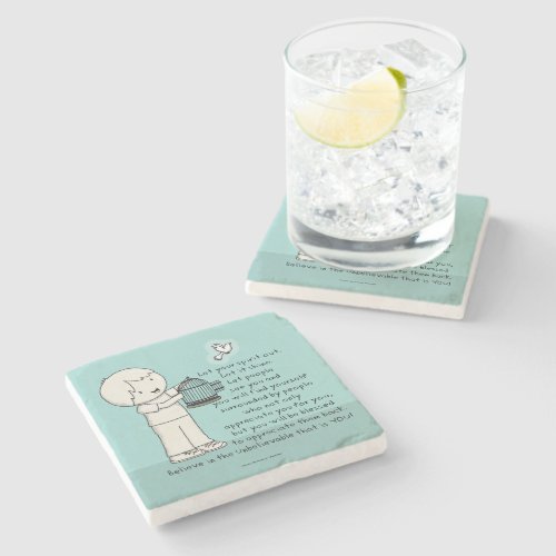 Let Your Spirit Out Stone Coaster