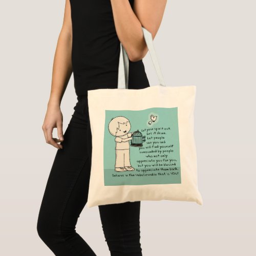 Let Your Spirit Out Tote Bag