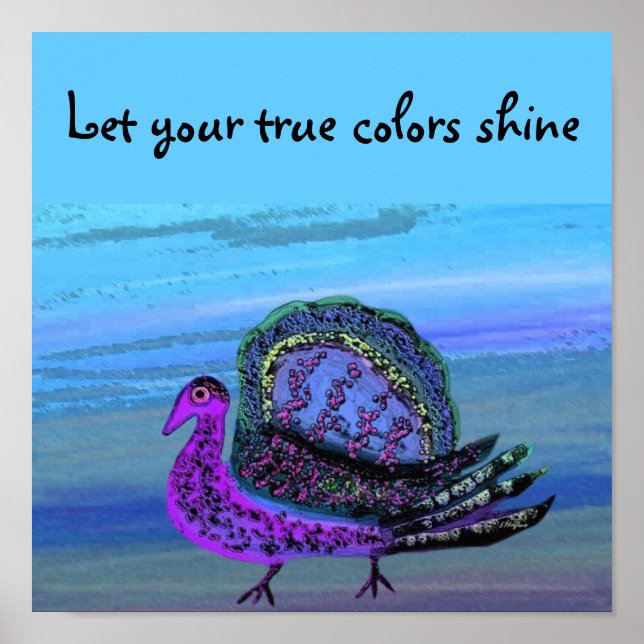 Let your true colors shine poster (Front)