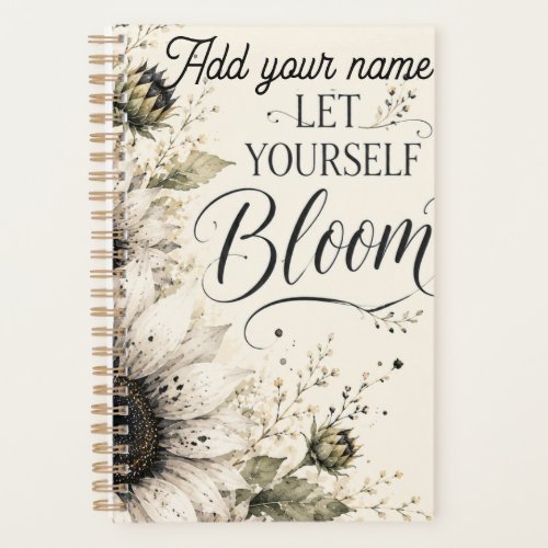 Let yourself bloom planner