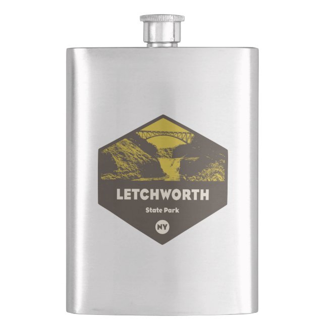 Letchworth State Park New York Flask (Front)