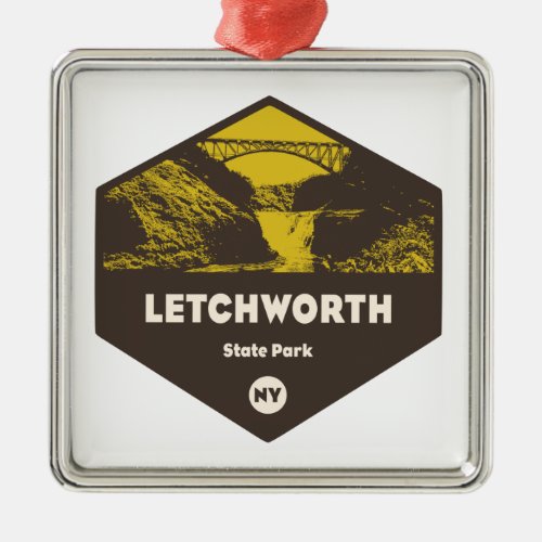 Letchworth State Park New York Metal Ornament