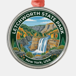 Letchworth State Park USA Metal Ornament