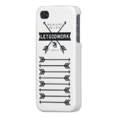 LETGOdwork Arrows iPhone 4 Case (Back Left)