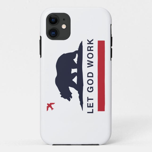 LETGOdwork Bear iPhone 5 Case America (Back)