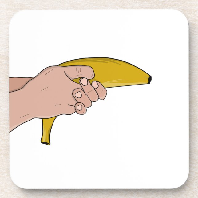 Lethal banana beverage coaster (Front)