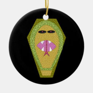 Lethal Egyptian Cobra Custom Birthday Ceramic Ornament