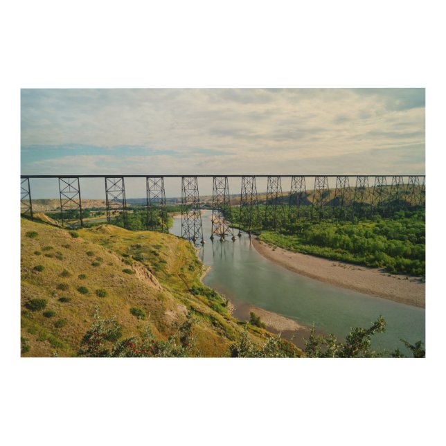 Lethbridge Railway Icon Wood Wall Art (Front)