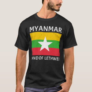 Amdesco Flag of Mayanmar Burma Myanma Burmese Infant T-Shirt