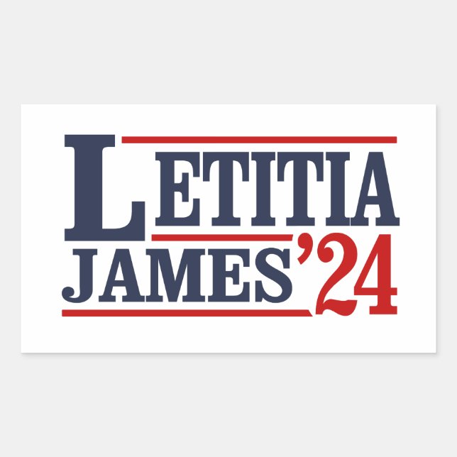 Letitia James 2024 Rectangular Sticker (Front)