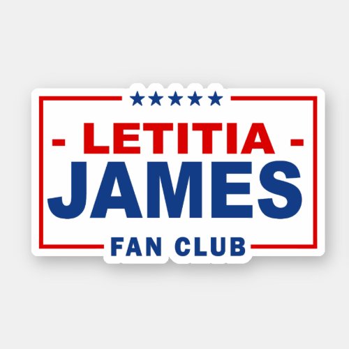 Letitia James Fan Club Sticker