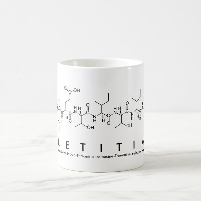 Letitia peptide name mug (Center)