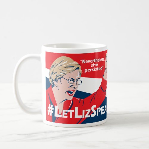 LetLizSpeak Elizabeth Warren mug _ by BJCM Studio