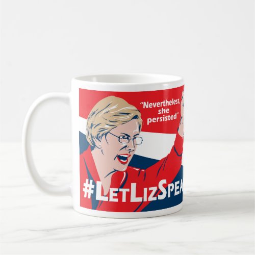 LetLizSpeak Elizabeth Warren mug _ by BJCM Studio