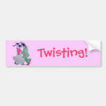 lets all do the twist swing dancers bumper sticker