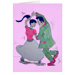 lets all do the twist swing dancers cards