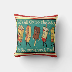 "Let's All Go to The Lobby" Throw Pillow