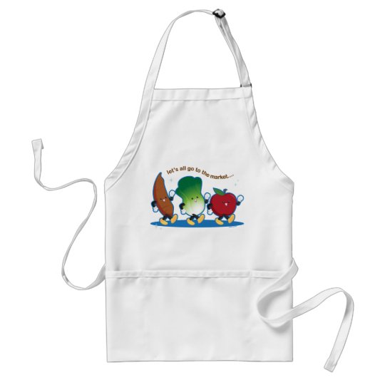 Let's All Go to the Market Adult Apron