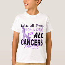 Let's All Pray For a Cure Cancer Awareness Apparel T-Shirt