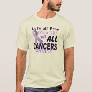 Let's All Pray For a Cure Cancer Awareness Apparel T-Shirt