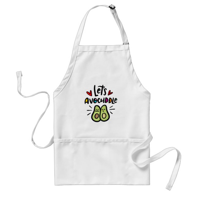 Let's Avocuddle Adult Apron (Front)