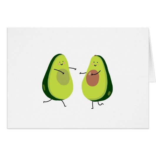 LET'S AVOCUDDLE, AVOCADO DESIGN CARDS (Front Horizontal)